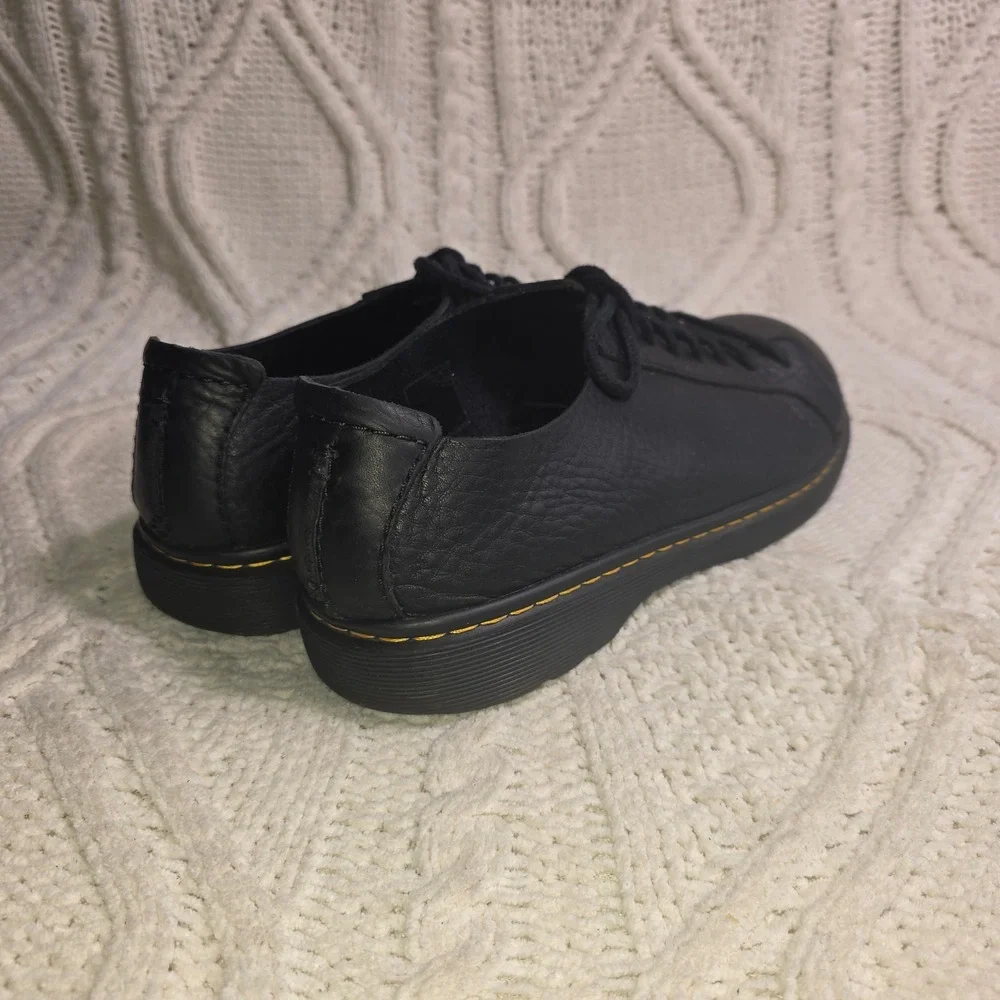 Dr. Martens Islip Oxford Loafers Black Pebbled Leather 43 Men‎ 10 Women 11